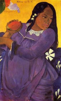 保羅 高更 Woman with a Mango